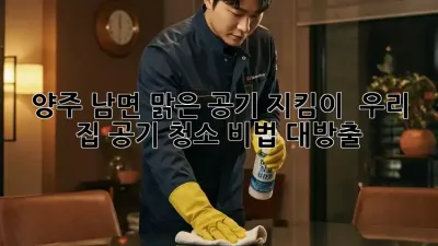 양주 남면 맑은 공기 지킴이 💨 우리 집 공기 청소 비법 대방출!